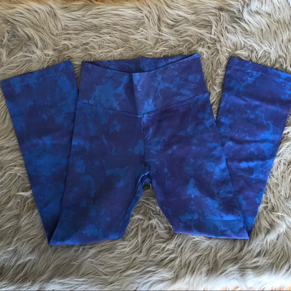 Blue Tie Dye Heart of The Jungle Workout Pants